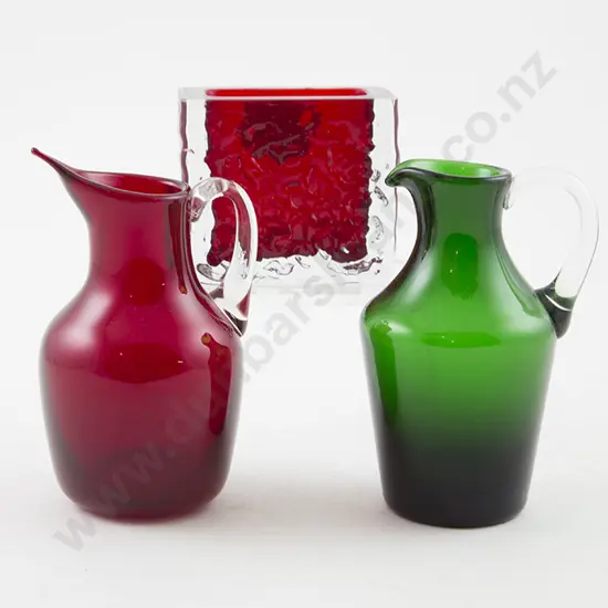 Whitefriars Encased'Bark' Posy Pot and Two Jugs
