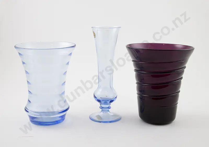Whitefriars Optical Ribbon Trail and Other Vase, Bud Vase (3) Image 1++
