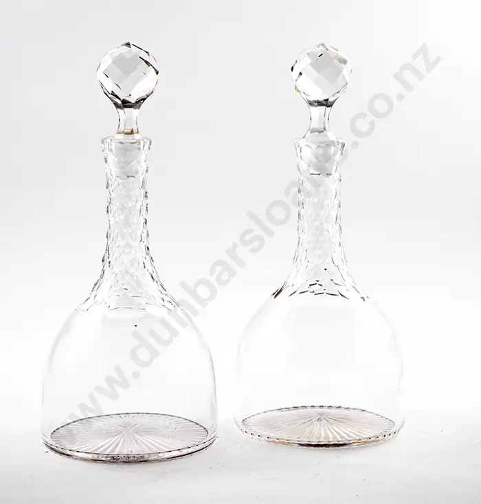 Pair Late Victorian Wine Decanters Image 1++