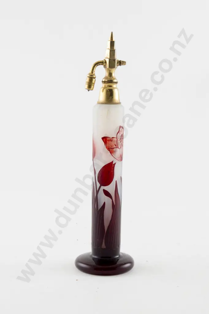 Early C20th Cameo Glass Scent Atomiser Image 1++