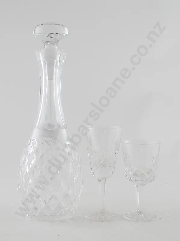 Waterford Alana Pattern Decanter, 12 goblets Image 1++