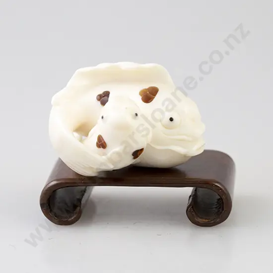 Signed Ivory Okimono