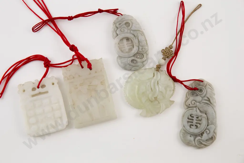 Collection of Five Jade Panels Image 1++
