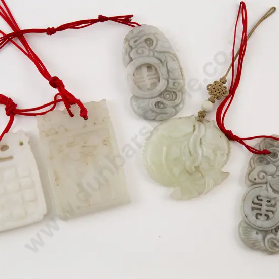 Collection of Five Jade Panels