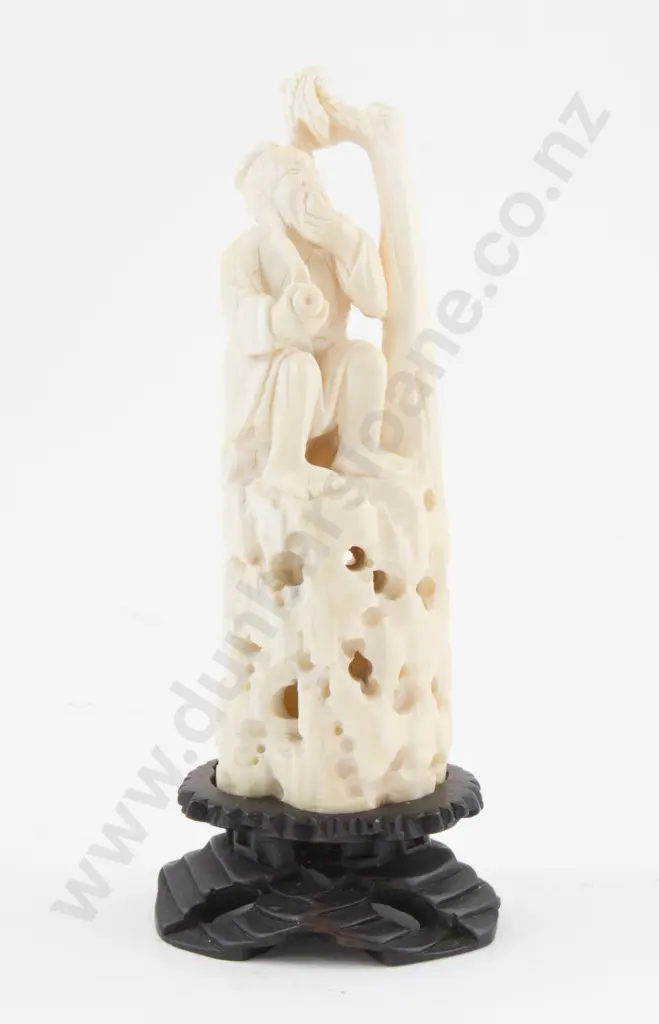 Carved Ivory Figure Group Image 1++