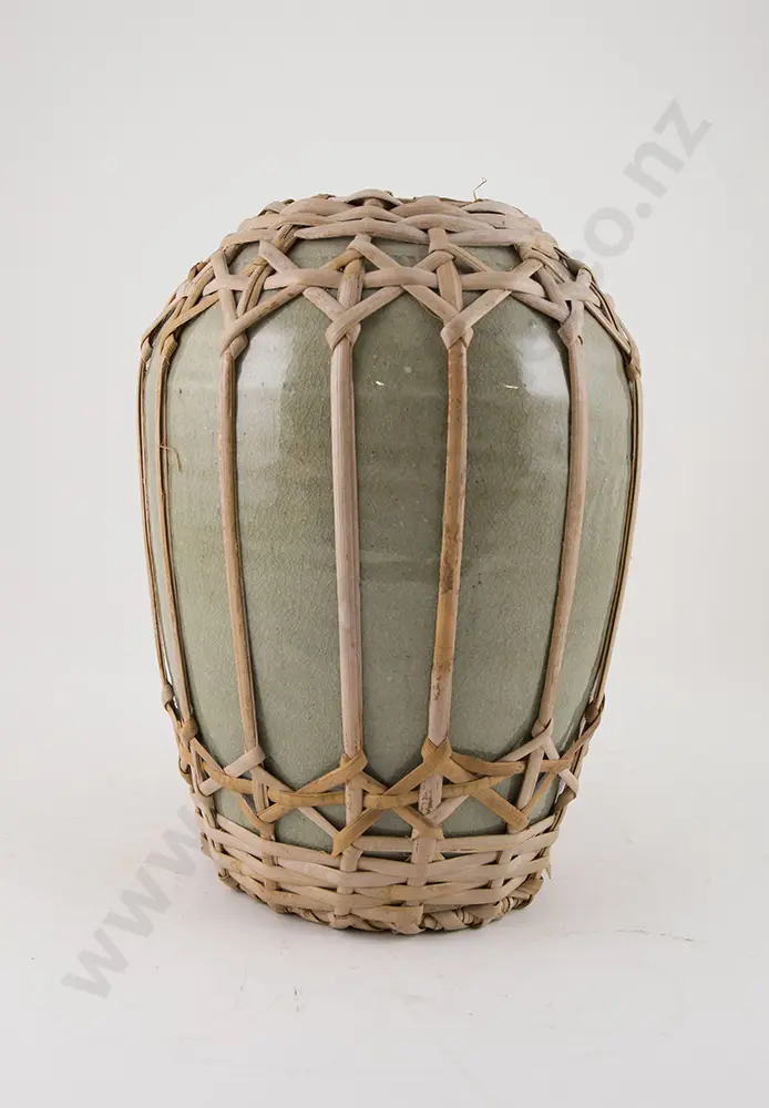 Celadon Glazed Ginger Jar Image 1++