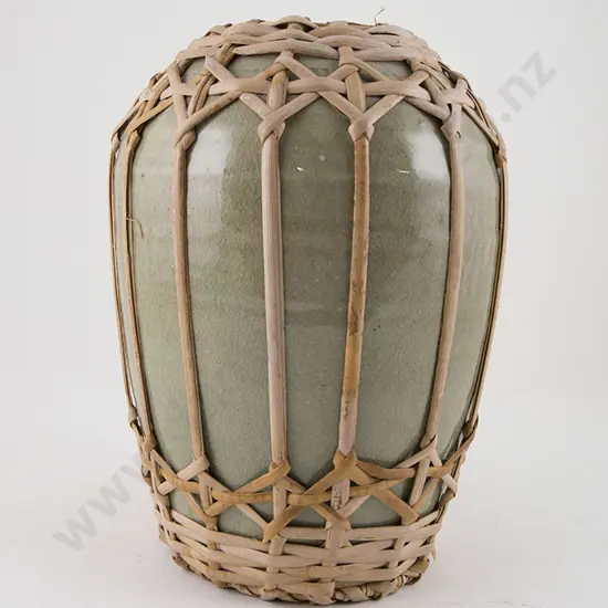 Celadon Glazed Ginger Jar