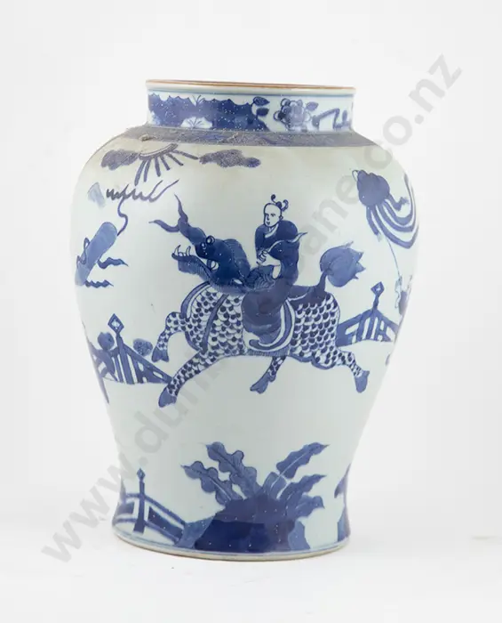 Underglaze Blue Vase Image 1++