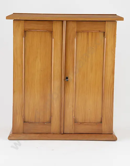 Late C19th NZ Colonial Kauri Miniature Cabinet Image 1++
