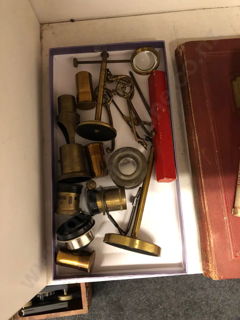 Collection Various Brass Cased Lenses and Odds Image 1++