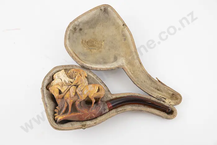 Meerschaum Pipe Man On Horseback Image 1++