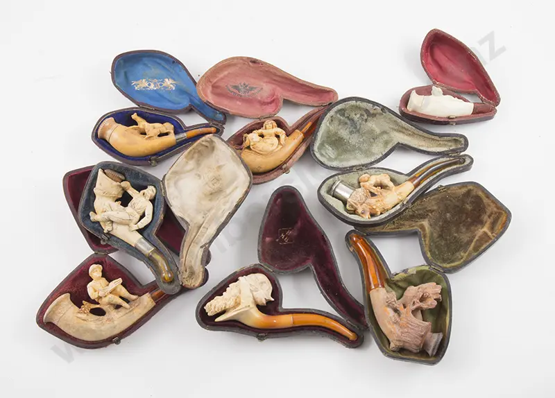Eight Various Small Meerschaum Pipes Image 1++