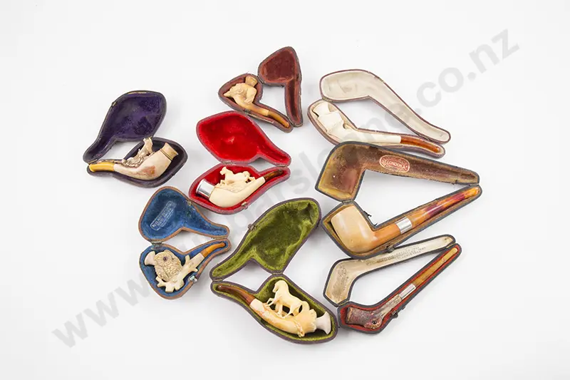 Eight Various Small Meerschaum Pipes Image 1++