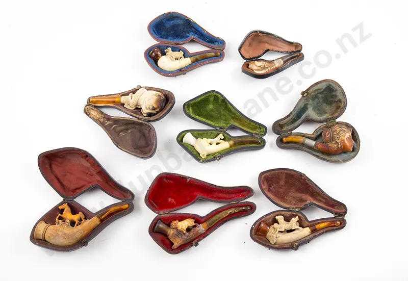 Eight Various Small Meerschaum Pipes Image 1++