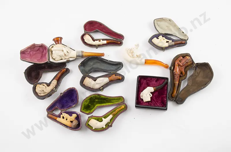 Ten Various Small Meerschaum Pipes Image 1++