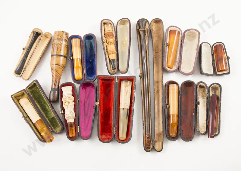 12 Antique Cigarette/Cheroot Holders Image 1++