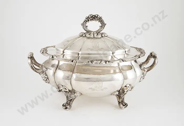 Fine Vict S/S Soup Tureen & Cover Image 1++