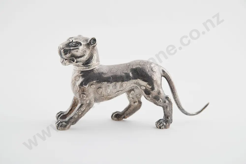 1902 Coronation Silver Leopard By Edward Barnard & Sons Image 1++