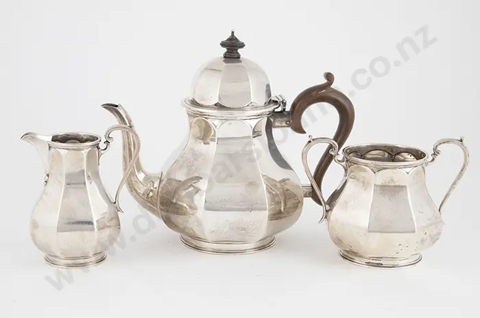 Geo V S/S Three Piece Tea Set Image 1++