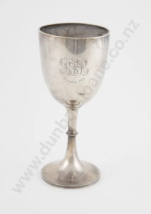 Edw VII S/S Goblet Image 1++