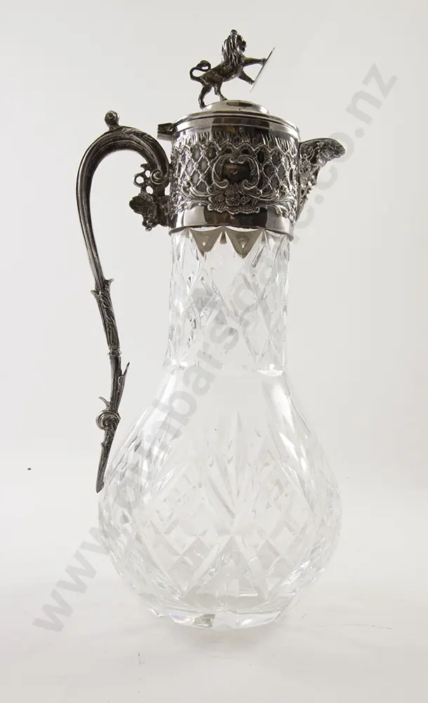 Cut Glass claret Jug Image 1++