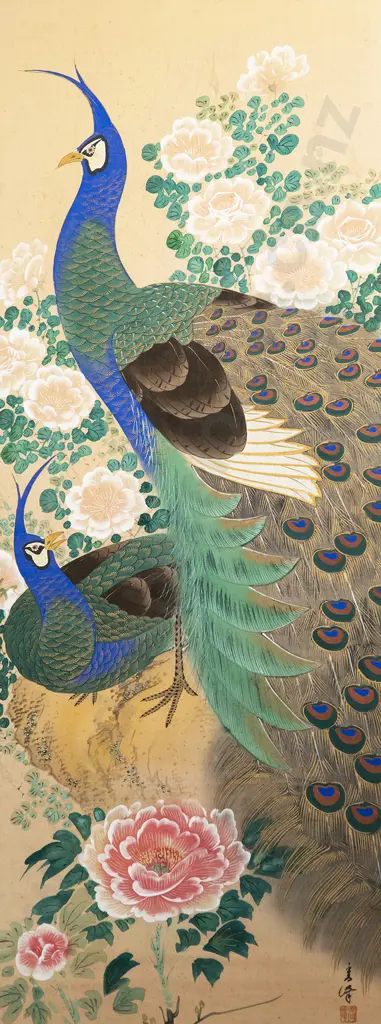 Chinese Gouache on Silk Image 1++