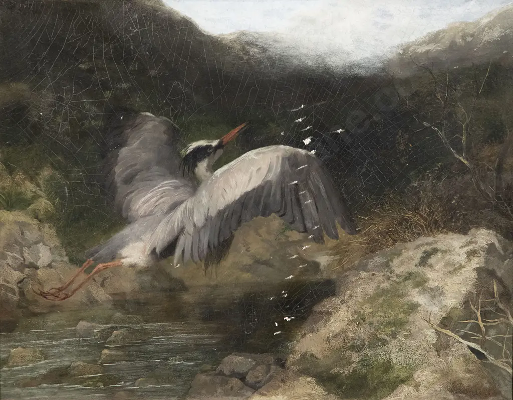 Arthur J Stark Snr - Heron Rising Image 1++