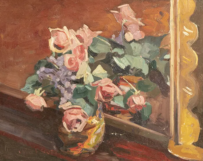 James F Scott - Still Life with Roses Image 1++