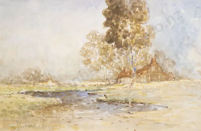 Blythe Fletcher - English Cottage By A Stream Image 1++