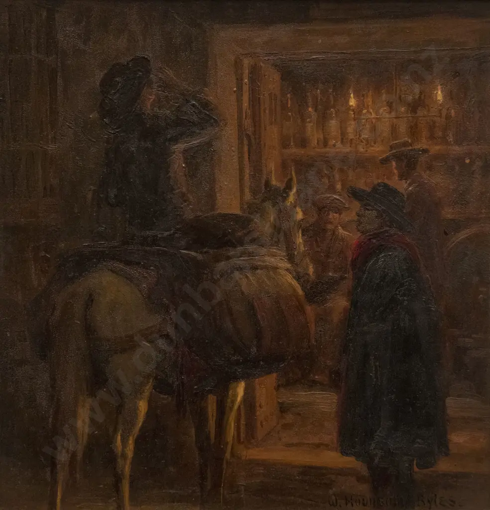 William Hounsom Byles (1872-1924) - The Tavern Door Image 1++