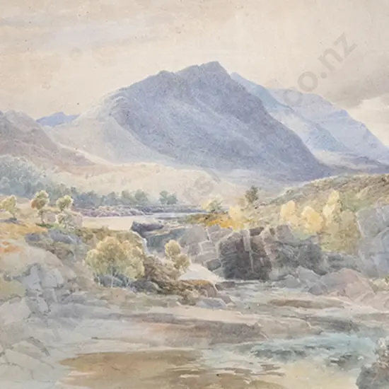Henry Harris Clifton (British) - Scottish River Landscape