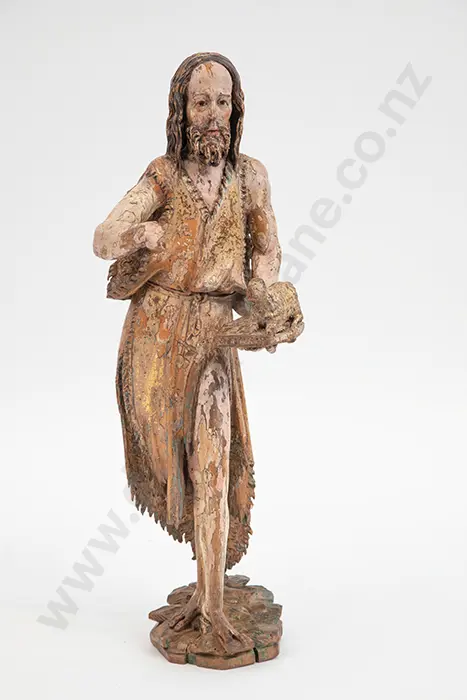 Early C16th South German Limewood Figure of John the Baptist Image 1++