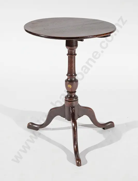 Geo III Oak Circular Snap Top Wine Table Image 1++