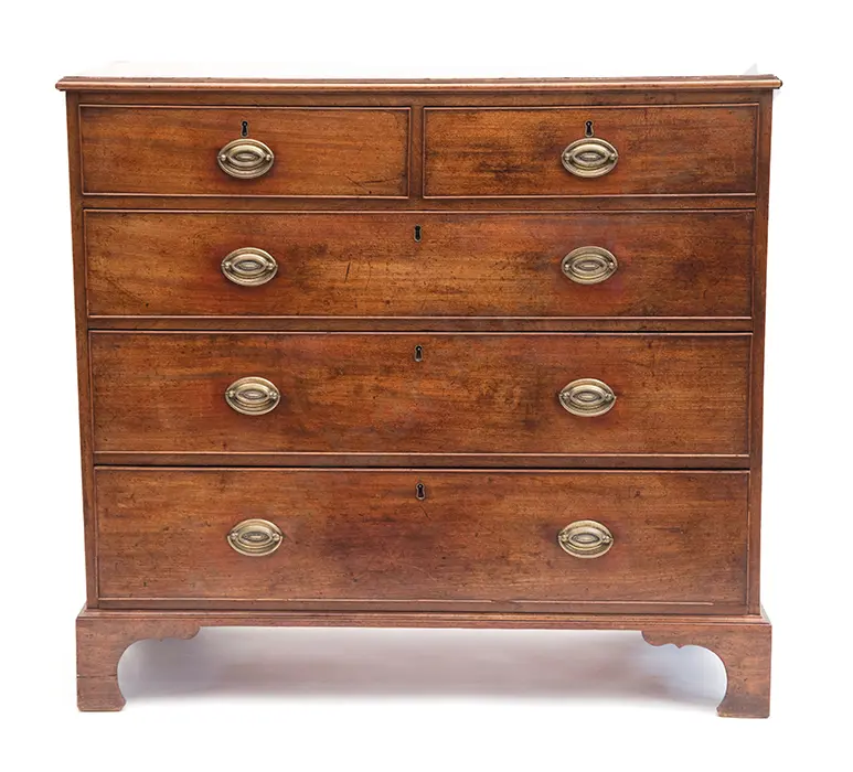 Geo III Mahogany Flat Front Chest Image 1++