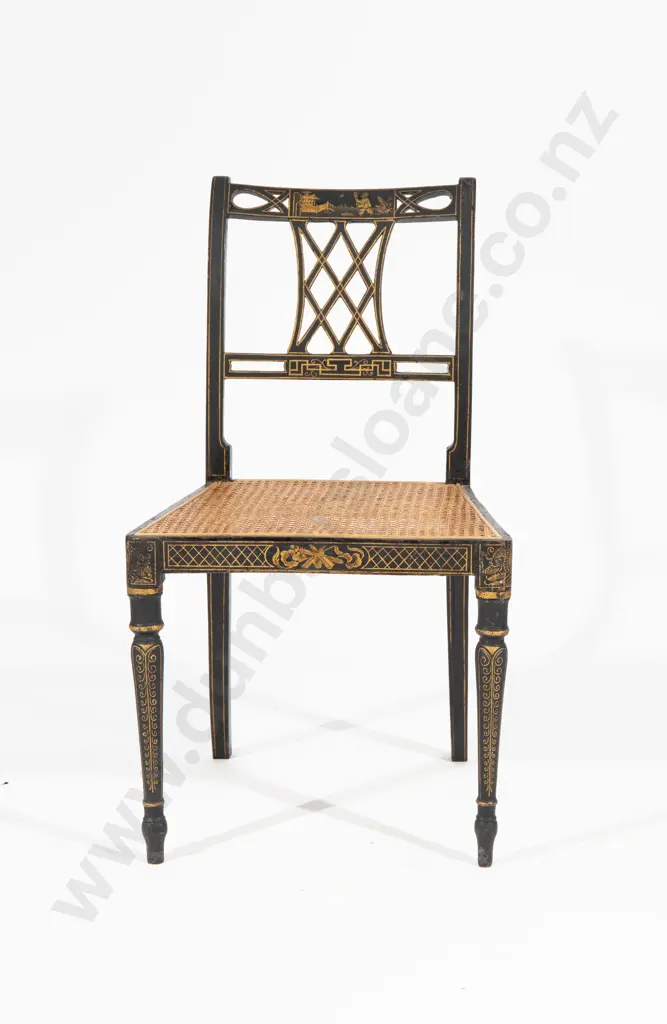 Geo III Black Lacquered Side Chair Image 1++