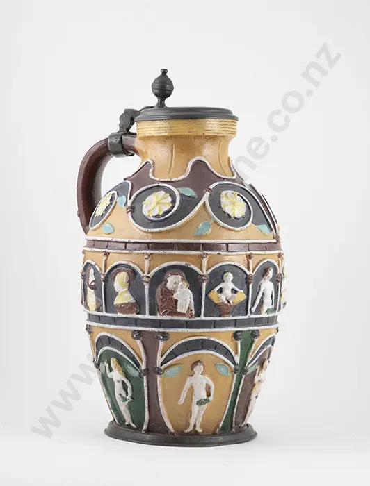 Antique Dutch Lidded Flagon Image 1++