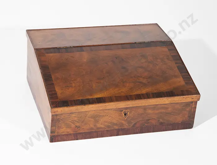 Geo III Mahogany Writing Slope Image 1++