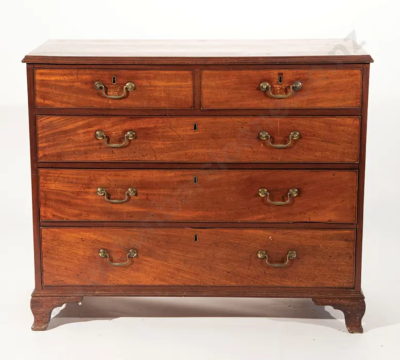 Geo III Mahogany Flat Front Chest Image 1++