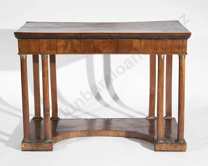 Regency Mahogany Oblong Console Table Image 1++