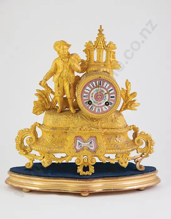 C19th French Ormolu Mantel Clock Image 1++