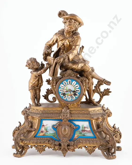 Large C19th French Ormolu Mantel Clock Image 1++