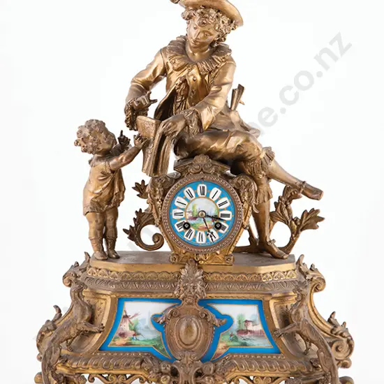 Large C19th French Ormolu Mantel Clock