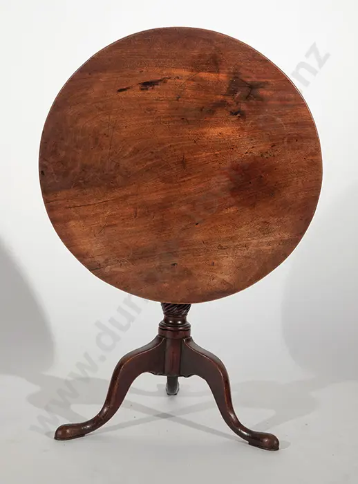 Geo III Mahogany Circular Snap Top Supper Table Image 1++
