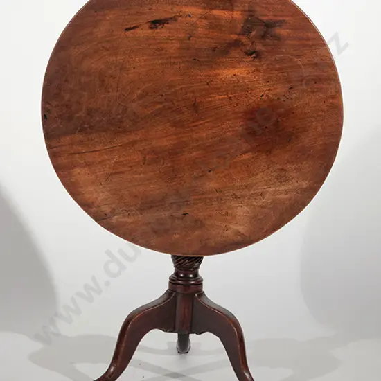 Geo III Mahogany Circular Snap Top Supper Table