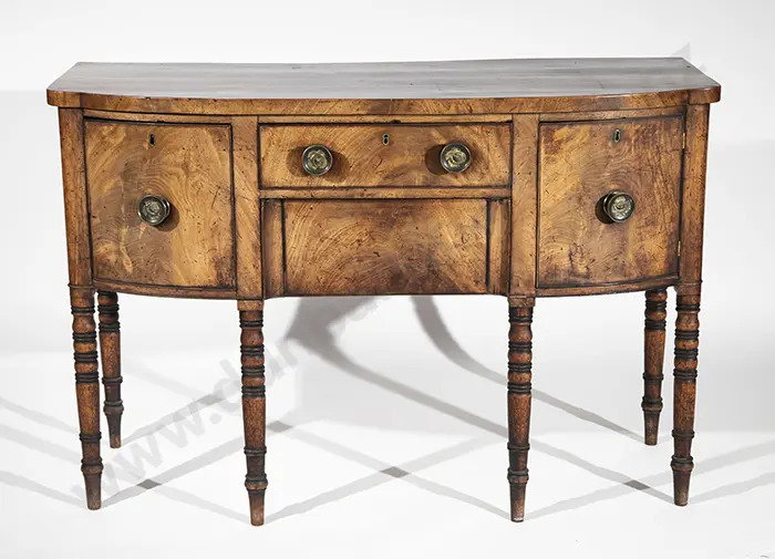 Regency Mahogany Bowfront Sideboard Image 1++