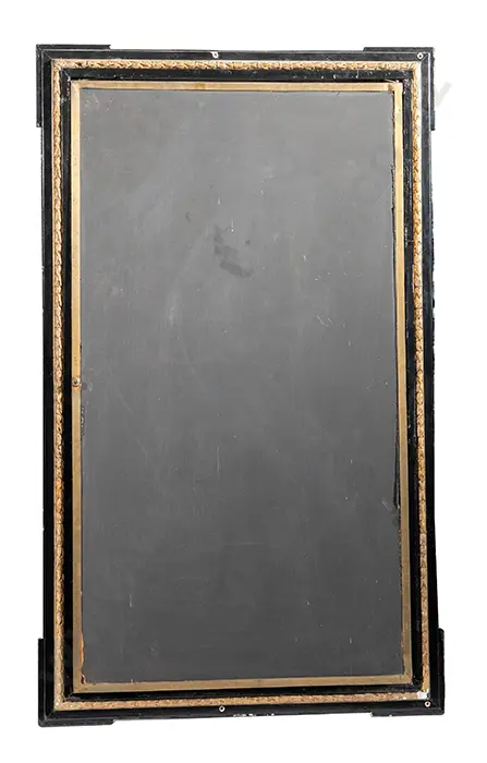 Regency Ebonised and Gilded Three Way Mirror Image 1++