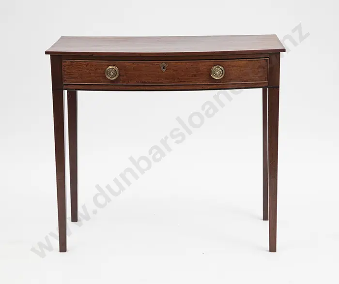 Regency Mahogany Bowfront Side Table Image 1++