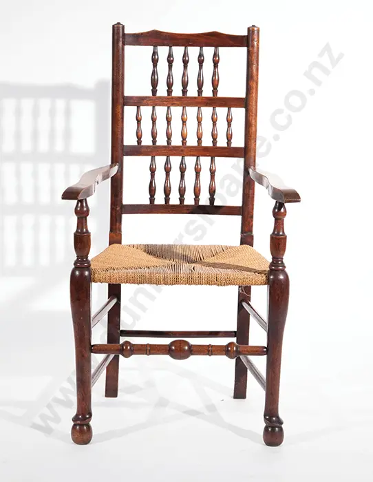 Victorian Stained Beech Lancashire Open Armchair Image 1++