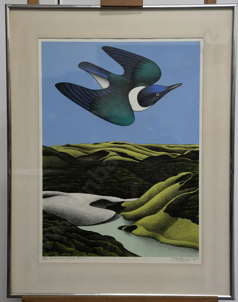 Don Binney - Swoop of the Kotare Waimanu Image 1++