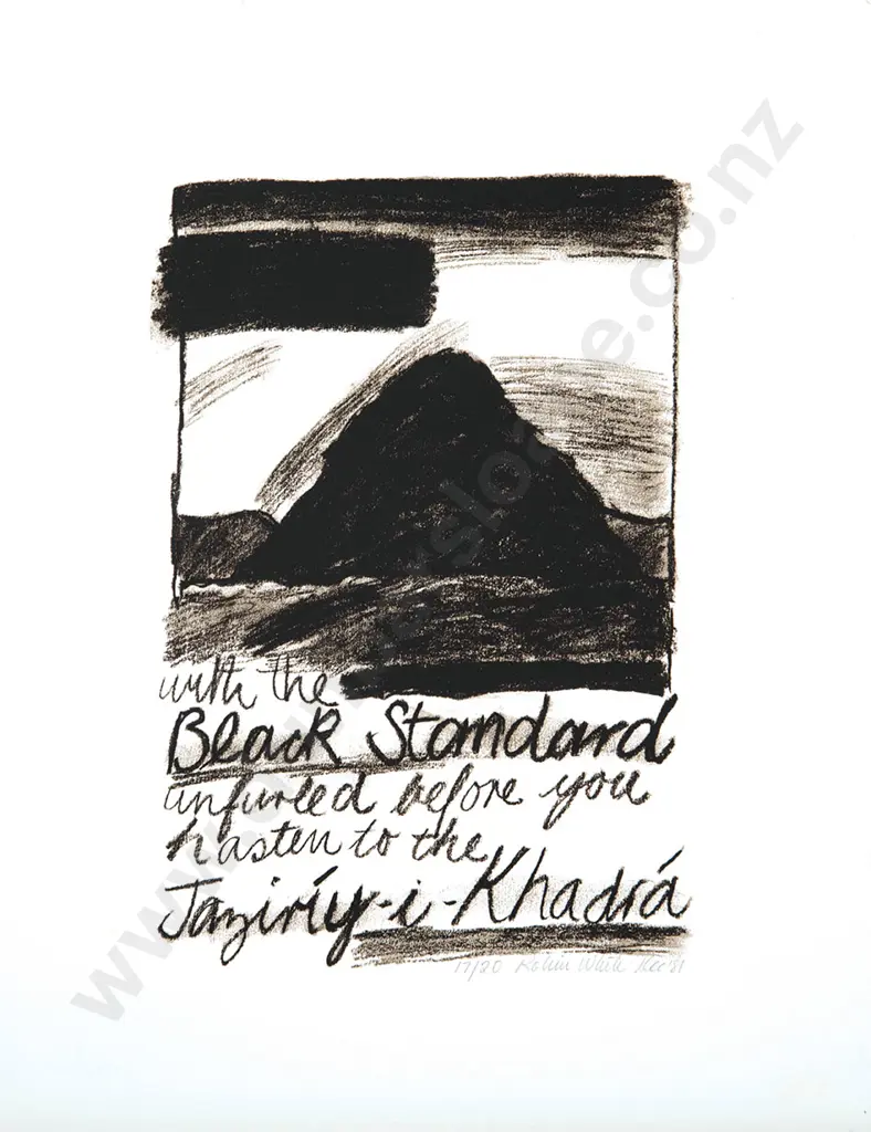 Robin White - The Black Standard Over Victory Beach Image 1++